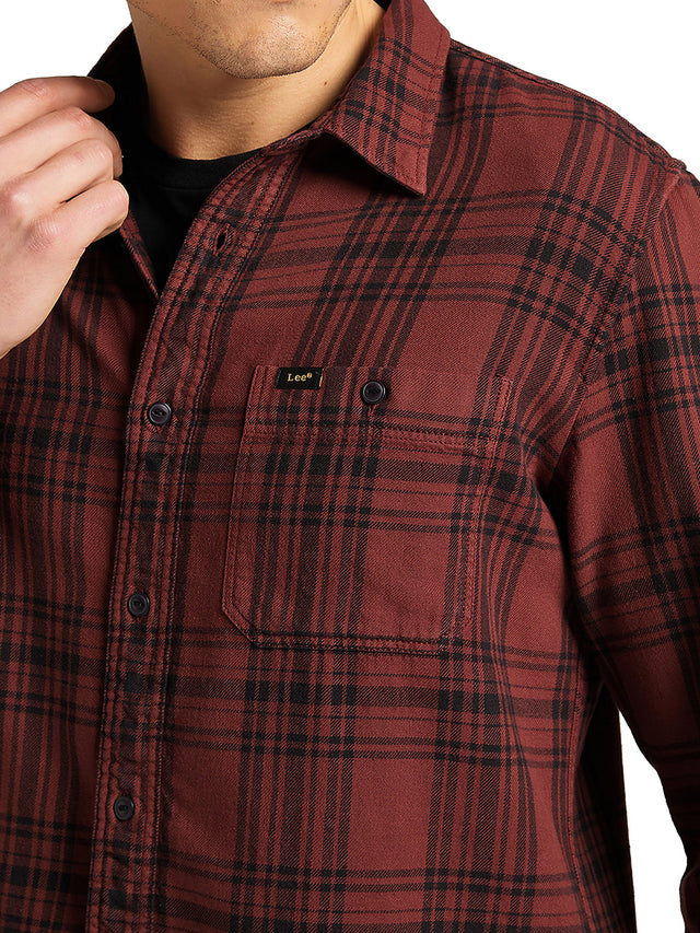 Lee - Shirt - Leesure Shirt Fired Brick