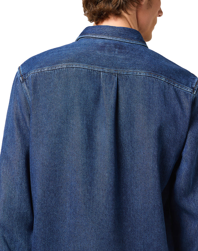 Wrangler - Denim Shirt - 1 PKT SHIRT Dark Stone