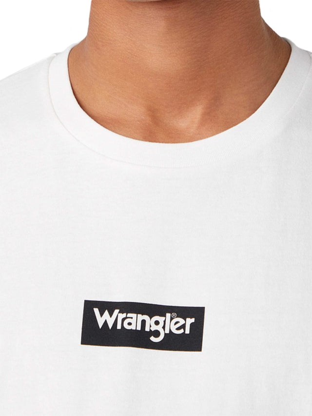 Wrangler - T-Shirt - Small Box Tee White