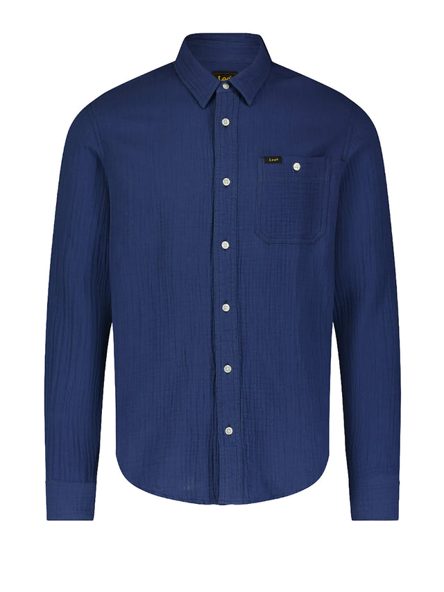 Lee - Shirt - Leesure Shirt Medieval Blue