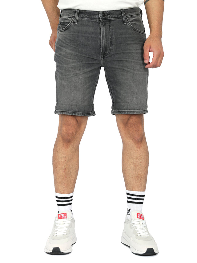 Lee - Slim Fit Denim Shorts - RIDER Washed Grey