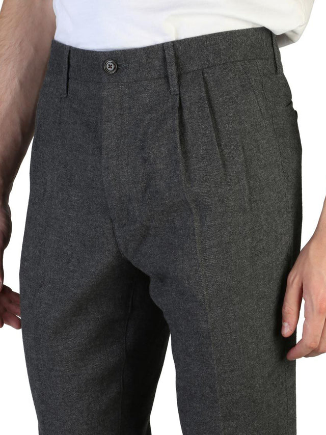 Tommy Hilfiger - Tapered Wool Trousers - Dark Grey