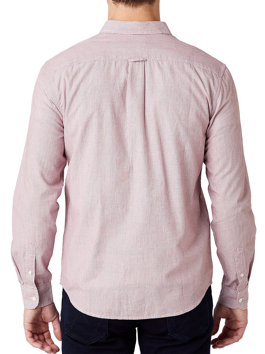 Wrangler - Striped Shirt - LS 1PKT Biking Red