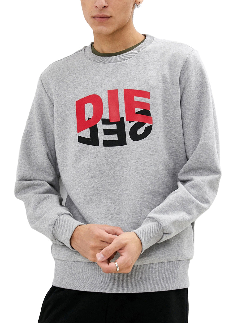 Diesel - Pullover - S-GIRK-N80 Grey