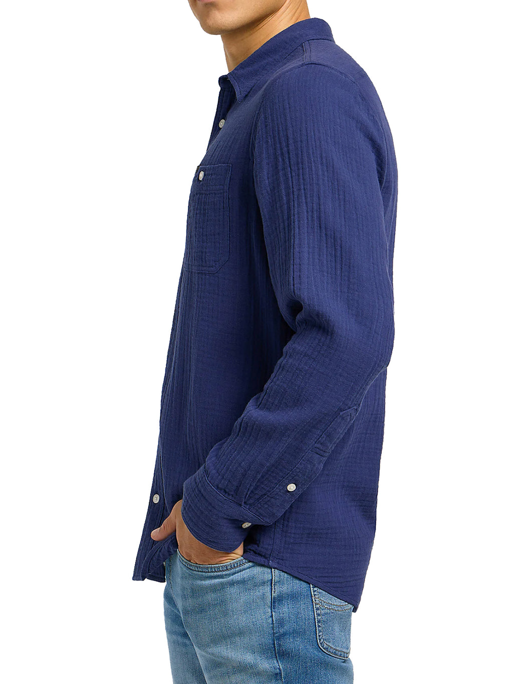 Lee - Shirt - Leesure Shirt Medieval Blue