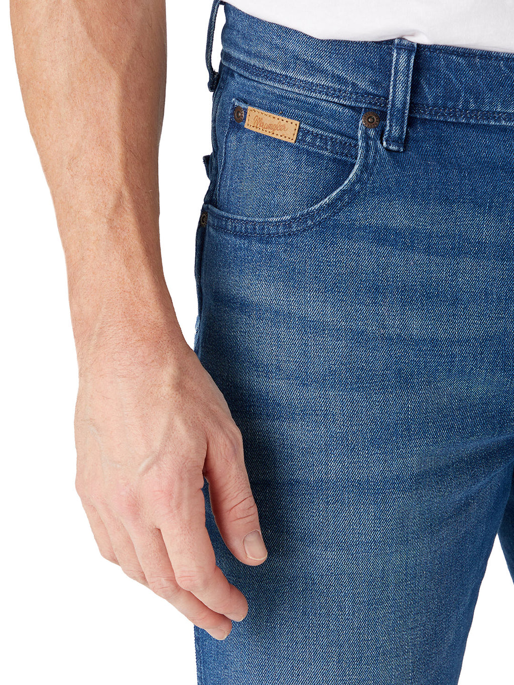 Wrangler - Straight Fit Jeans - Texas Aries Blue