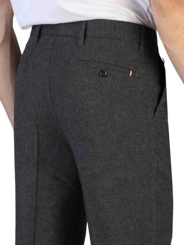 Tommy Hilfiger - Tapered Wool Trousers - Dark Grey