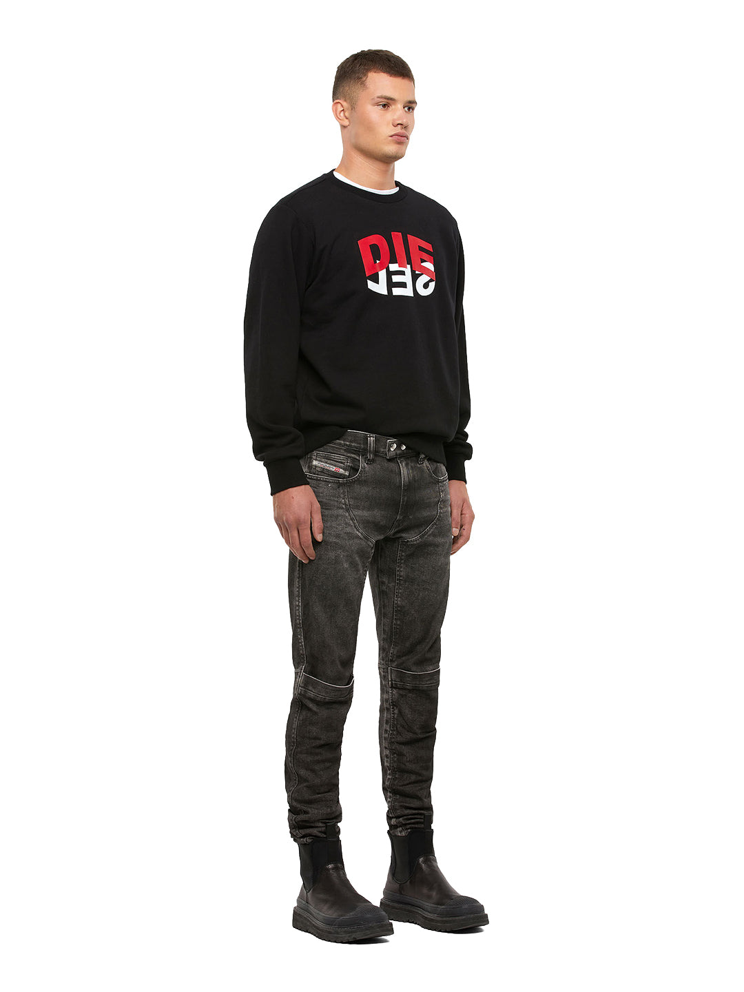 Diesel - Pullover - S-GIRK-N80 Black