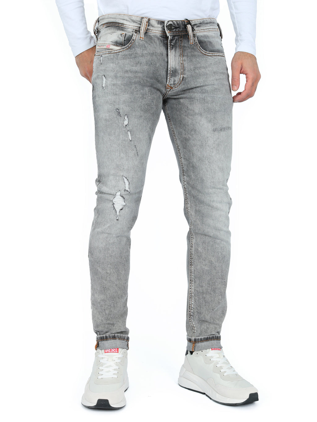 Diesel - Skinny Fit Jeans - 1979 Sleenker R86AT Grey