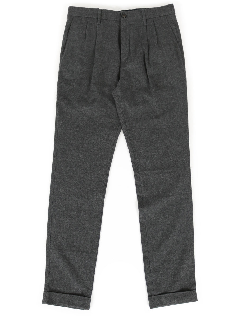 Tommy Hilfiger - Tapered Wool Trousers - Dark Grey