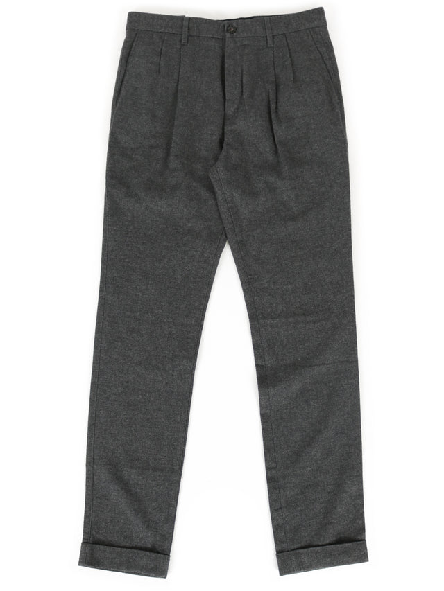 Tommy Hilfiger - Tapered Wool Trousers - Dark Grey