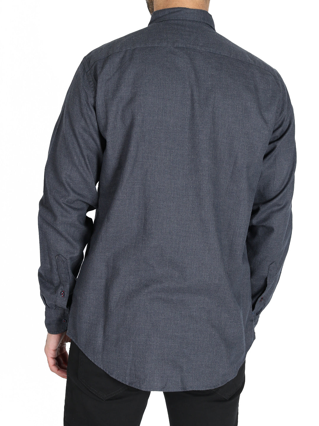 Tommy Hilfiger - Regular Fit Shirt - Houndstooth 071 Dark Grey