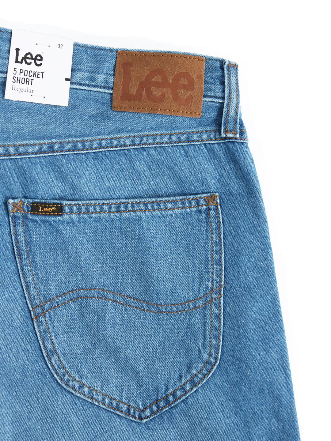 Lee - Regular Fit Denim Shorts - 5 POCKET Sonic Mid