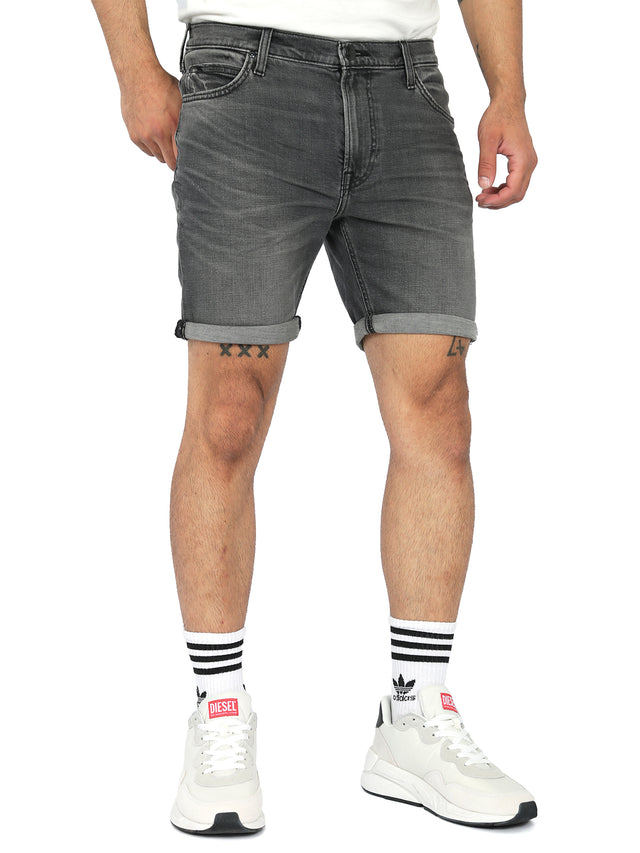 Lee - Slim Fit Denim Shorts - RIDER Washed Grey