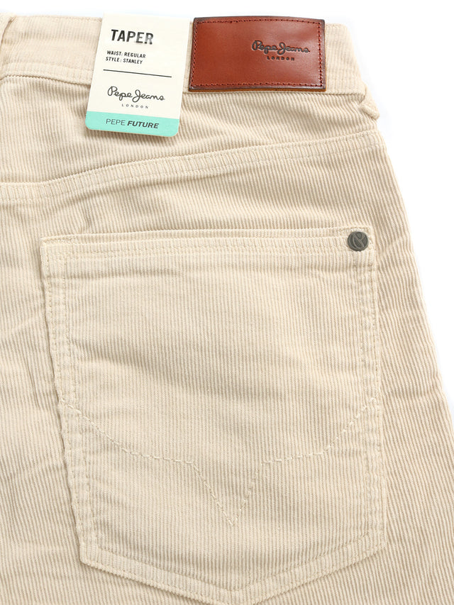 Pepe Jeans - Tapered Fit Corduroy Trousers - Stanley Sand