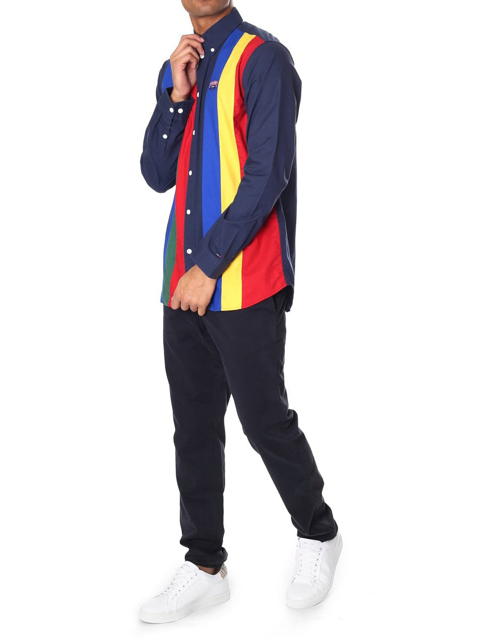 Tommy Hilfiger - Long Sleeve Shirt - TJM Retro Piece Stripe