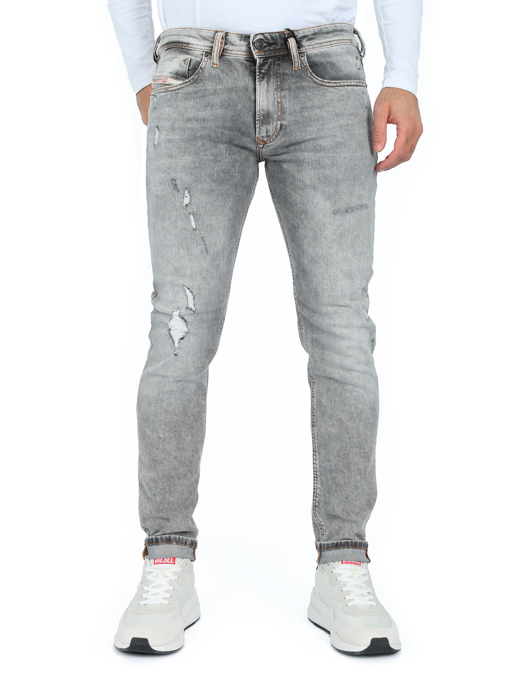 Diesel - Skinny Fit Jeans - 1979 Sleenker R86AT Grey