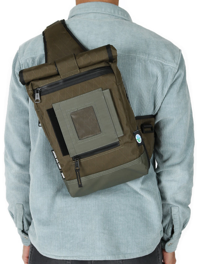 Diesel - One-Shoulder Backpack - KOGA Khaki
