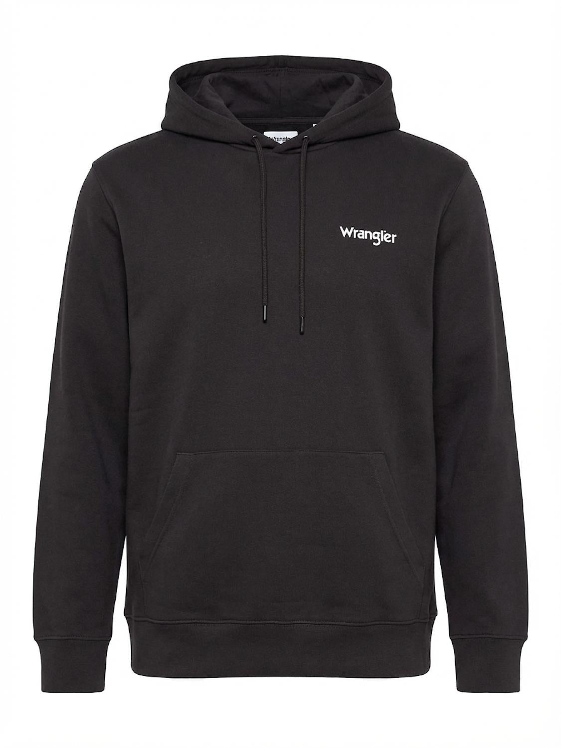 Wrangler - Hoodie - Logo Hoodie Faded Black