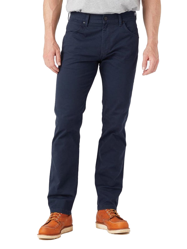 Wrangler - Straight Fit Pants - Greensboro Marine Navy