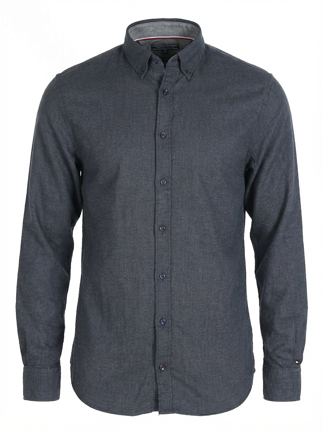 Tommy Hilfiger - Regular Fit Shirt - Houndstooth 071 Dark Grey