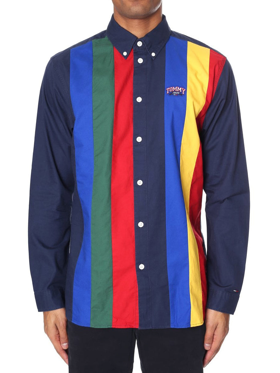 Tommy Hilfiger - Long Sleeve Shirt - TJM Retro Piece Stripe