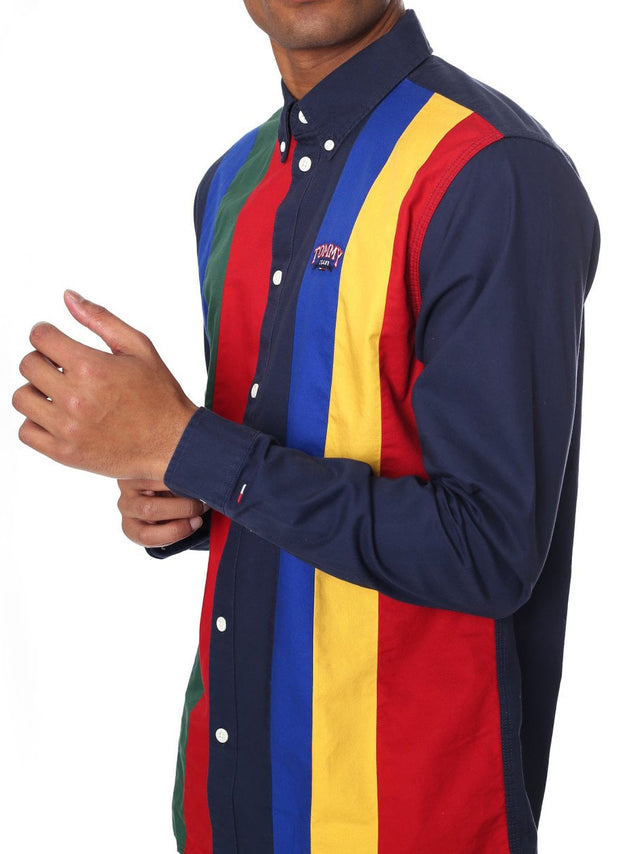 Tommy Hilfiger - Long Sleeve Shirt - TJM Retro Piece Stripe