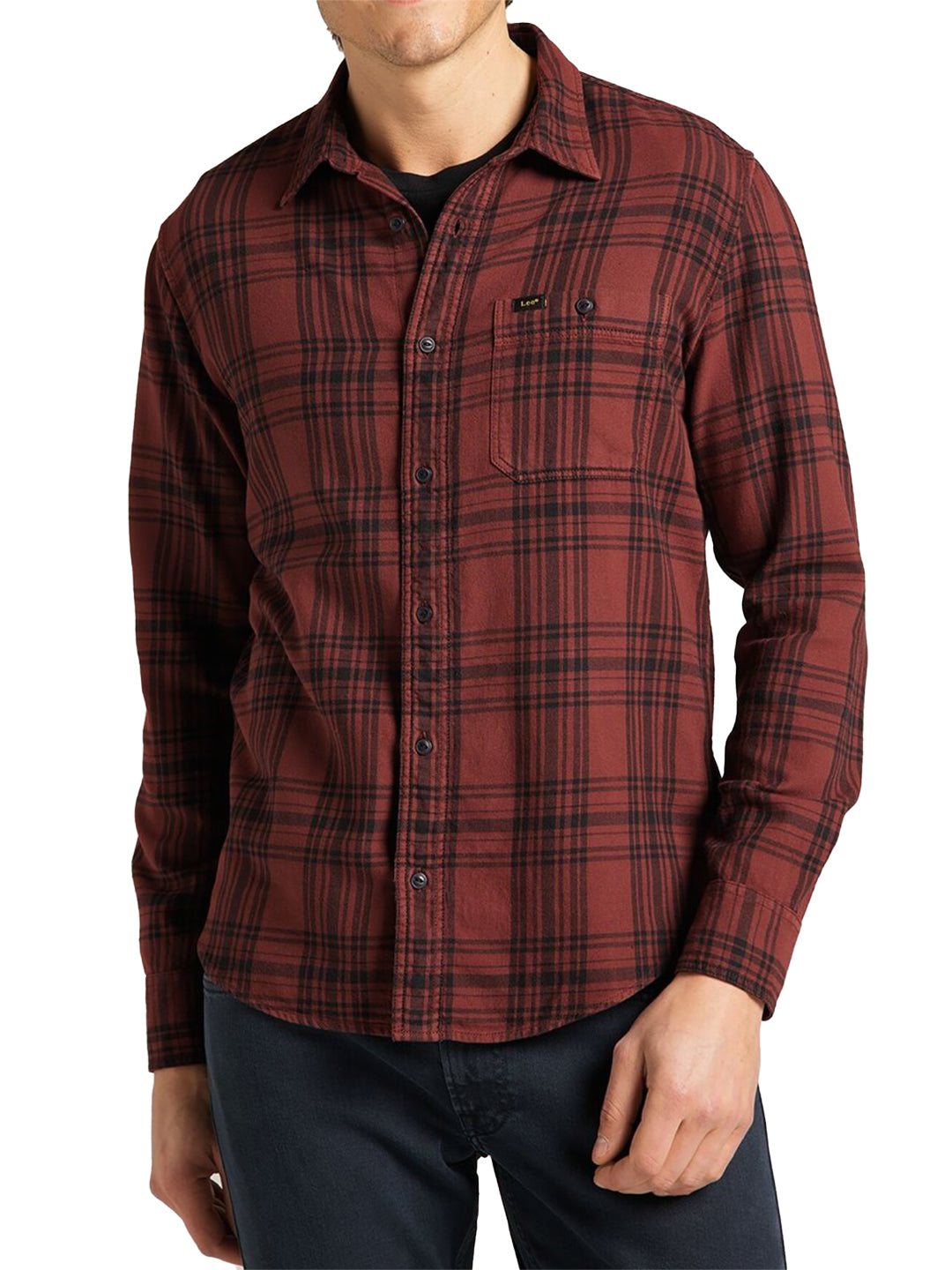 Lee - Shirt - Leesure Shirt Fired Brick